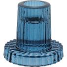 CASTIÇAL PORTA VELA DECORATIVO HOME&CO VIDRO 6x6x6cm AZUL CASTIÇAL PORTA VELA DECORATIVO HOME&CO VIDRO 6x6x6cm AZUL
