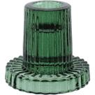 CASTIÇAL PORTA VELA DECORATIVO HOME&CO VIDRO 6x6x6cm VERDE