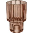 CASTIÇAL PORTA VELA DECORATIVO HOME&CO VIDRO 8x6x6cm ROSA CASTIÇAL PORTA VELA DECORATIVO HOME&CO VIDRO 8x6x6cm ROSA