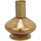 CASTIÇAL PORTA VELA DECORATIVO HOME&CO VIDRO 8x7x7cm ÂMBAR