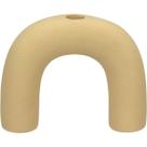 CASTIÇAL PORTA VELA SUPORTE HOME&CO CERÂMICA 13x17x4cm AMARELO