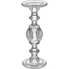 Castiçal Porta Velas de Vidro Decorativo Premium 30x11cm