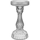 CASTIÇAL PORTA VELAS DECORATIVO HOME&CO ECO CRYSTAL 18x9x9cm TRANSPARENTE