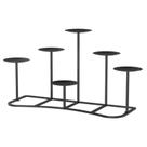 Castiçal Smtyle 16" Black Iron 6 Holder Candelabro