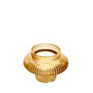Castiçal vidro sodo cálcico cor ambar 6cm