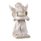 Castiçal vintage de resina Angel para decoração romântica