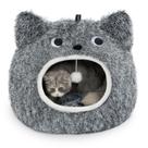 Cat Bed CATISM Cat Bed Cat Bed Cave, pelúcia macia e lavável para gatos que vivem dentro de casa