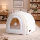 Cat Bed OMIVIER Cama conversível 2 em 1 e caverna para gatos que vivem em ambientes fechados Cat Bed OMIVIER Cama conversível 2 em 1 e caverna para gatos que vivem em ambientes fechados