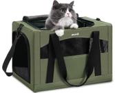 Cat Carrier Pecute, estável, respirável e portátil, verde Cat Carrier Pecute, estável, respirável e portátil, verde