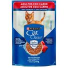 Cat Chow Sachê para Gatos Adultos Sabor Carne 85 g