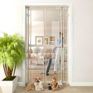 Cat Gate KAGNJIC 188 cm de altura, 86 a 107 cm de largura, abertura dupla