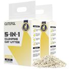 Cat Litter CUTEPOL Mixed 5 em 1, aglomerado de 7,9 lb/saco