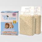 Cat Litter FEELING BEST Tofu Grumping 5,6 kg (2x2,8 kg) Lavável