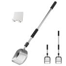 Cat Litter Scoop Deepets Metal com alça longa e suporte Cat Litter Scoop Deepets Metal com alça longa e suporte