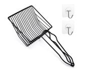 Cat Litter Scoop QUALIALL Metal Fast Kitty Box com suporte