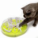 Cat Puzzle Feeder Maze Toy Interactive Slow Feeder Green