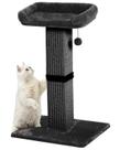 Cat Scratching Post Karolpar 32 de altura para gatos domésticos pretos