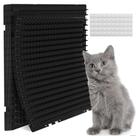 Cat Spike Mat Petfolio Black, pacote com 12 unidades, 16 x 13 cm para ambientes internos/externos