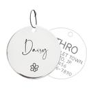 Cat Tag Acatinthetree Cute Symbols Style 316 em aço inoxidável