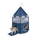Cat Tower Catit Vesper Castle, dobrável de 2 níveis, azul Cat Tower Catit Vesper Castle, dobrável de 2 níveis, azul