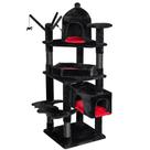 Cat Tree BEWISHOME Design gótico com cama de caixão para gatos grandes