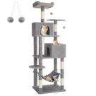 Cat Tree Feandrea 191 cm cinza claro com 5 arranhões
