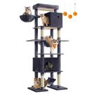 Cat Tree Feandrea Dark Grey UPCT195G02 201 cm de altura com acessório