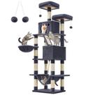 Cat Tree Feandrea, torre grande para gatos de 206 cm com 13 arranhões Cat Tree Feandrea, torre grande para gatos de 206 cm com 13 arranhões