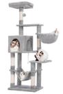Cat Tree Hey-brother MPJ050W - com Rede Grande Cinza Claro