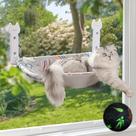 Cat Window Perch HipEtpy Glow in The Dark Dobrável Cinza
