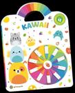 Cata-Vento Colorido - Kawaii - Livro Para Pintar C/ 12 Giz de Cera