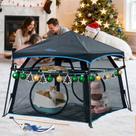 Catio exterior ITENT para gatos, tienda desplegable grande de 2 niveles