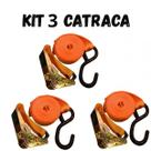Catraca aço 4000kg Cinta Amarração 25mm Carga moto Jet Ski Barco sinta caminhão Cor Laranja