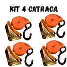 Catraca aço 4000kg Cinta Amarração 25mm Carga moto Jet Ski Barco sinta caminhão Cor Laranja