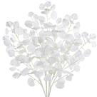 Caules artificiais de eucalipto DILATATA Faux White 80 cm - 5 peças