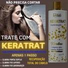 Cauterização Profissional Tzaha Keratrat 500gr desemborracha cabelo na primeira aplicação 500 ml