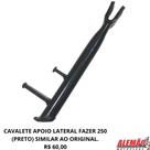 Cavalete apoio lateral fazer 250 (preto) compatível ao original.