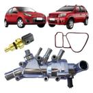 Cavalete d agua valvula termostática fiesta 1.0 8v / ecosport 1.6 8v zetec flex 2005 a 2014