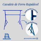 Cavalete de Ferro para Pintura com Regulagem Ajustável