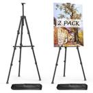 Cavalete para pintura Aredy 168 cm ajustável e portátil, kit com 2 unidades