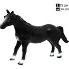 Cavalo De Brinquedo Vinil Cor Preto - Db Play