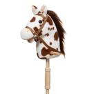 Cavalo de Pau de Madeira HollyHome com Rodas - Brinquedo de Pelúcia 36"