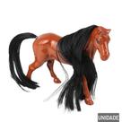 Cavalo / Égua marrom de Plástico com Acessórios Color