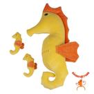 Cavalo Marinho Grávido com 2 filhotes - Bichos de Pano - Cas Bichos de Pano