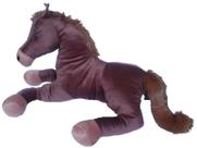 Cavalo Thor de Pelúcia Marrom 67 cm Antialérgico