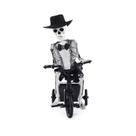 Caveira com triciclo halloween som e movimento 34,5cm Caveira com triciclo halloween som e movimento 34,5cm