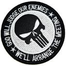Caveira Deus Julgará Patch Bordado Fecho Contato Para Camisa