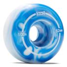 CCS Rodas de skate 52 mm a 56 mm 100A Blue Swirl, conjunto de 4
