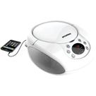 CD Boombox Proscan Elite portátil com rádio AM/FM branco