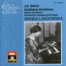 CD de Música EMI Bach Variações Goldberg Concerto Italiano